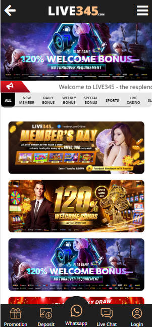 JK8Asia - Live345 Casino Review - Promotion - jk8slots