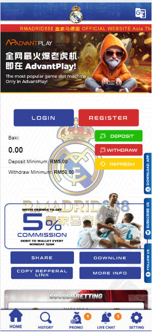 JK8Asia - Realmadrid888 Casino Review - Homepage - jk8slots