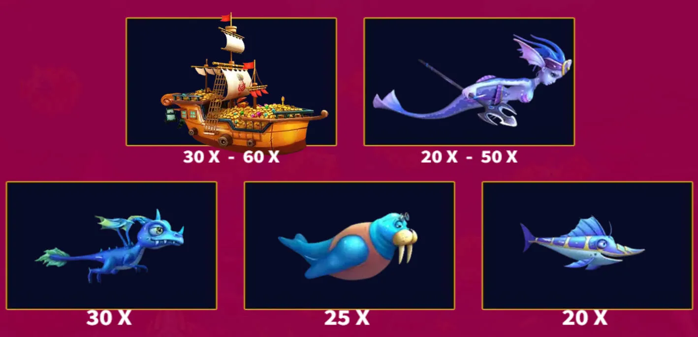 Mermaid Hunter Fishing - Paytable 2 - jk8slots