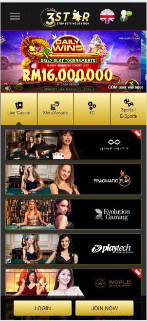 JK8Asia - 3Star88 Casino Review - Homepage - jk8slots